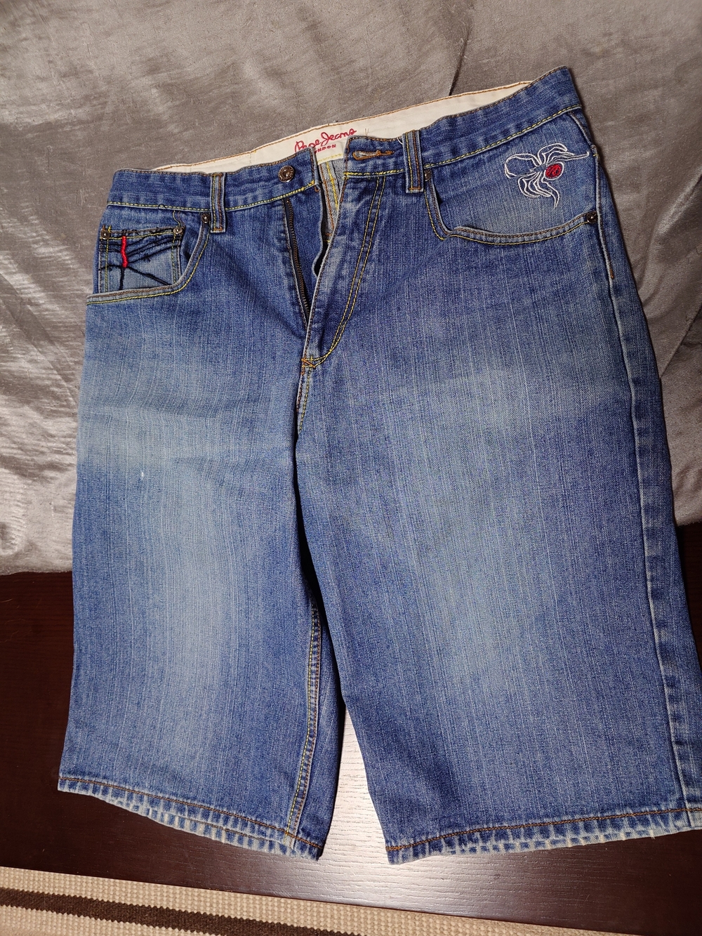 Vintage 90s Pepe Jeans Denim Men's Blue Classic Fit Jean Shorts Size 36